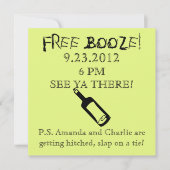 Comedy Wedding Invitation, Humor Kaart (Voorkant)