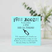 Comedy Wedding Invitation, Humor Kaart (Staand voorkant)