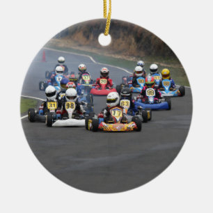 Comer cadet go karting kart race keramisch ornament