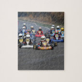 Comer cadet go karting kart race legpuzzel (Verticaal)