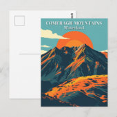 Comeragh Mountains Ierland Vintage Travel Iers Briefkaart (Voorkant / Achterkant)