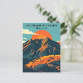 Comeragh Mountains Ierland Vintage Travel Iers Briefkaart (Staand voorkant)