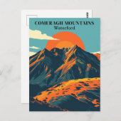 Comeragh Mountains Ierland Vintage Travel Iers Briefkaart (Voorkant / Achterkant)