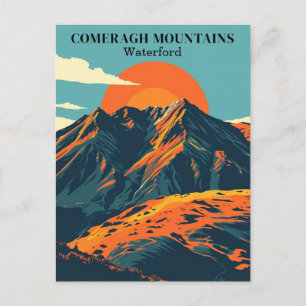 Comeragh Mountains Ierland Vintage Travel Iers Briefkaart