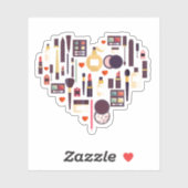 Comestics Heart Sticker (Vel)