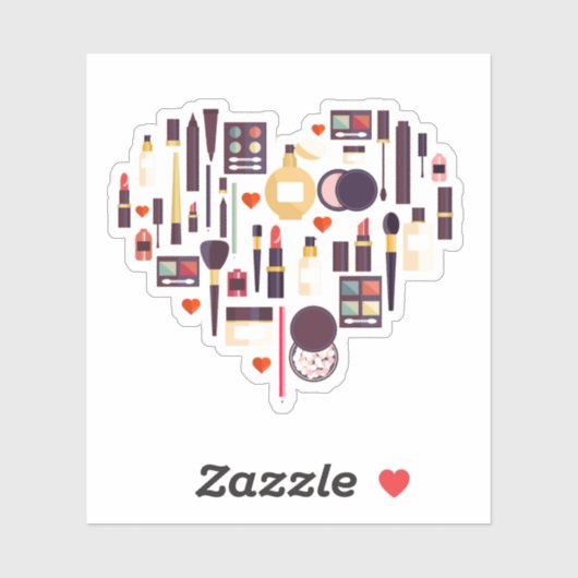 Comestics Heart Sticker (Vel)