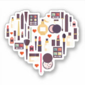 Comestics Heart Sticker (Voorkant)