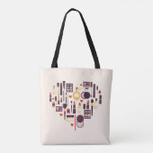 Comestics Heart Tote Bag (Achterkant)