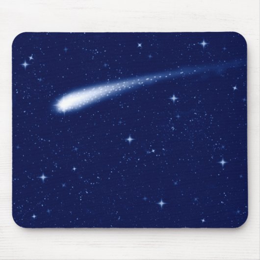 Comet #2 - Mousemat Horizontal Navy Blue Muismat (Voorkant)