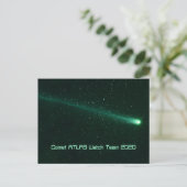 Comet ATLAS 2020 Briefkaart (Staand voorkant)