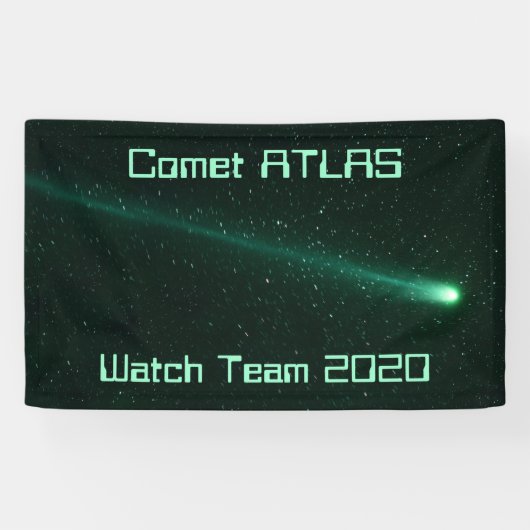Comet ATLAS Watch Team 2020 Spandoek (Horizontaal)