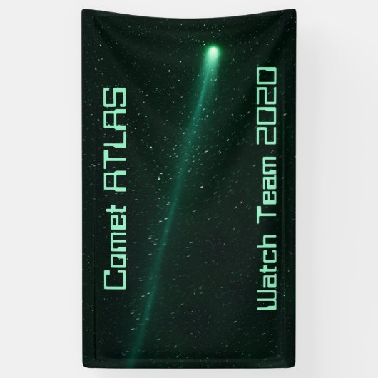 Comet ATLAS Watch Team 2020 Spandoek (Verticaal)