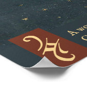 Comet Augsburg wonderboek 1552 Space Astronomy Poster (Hoek)