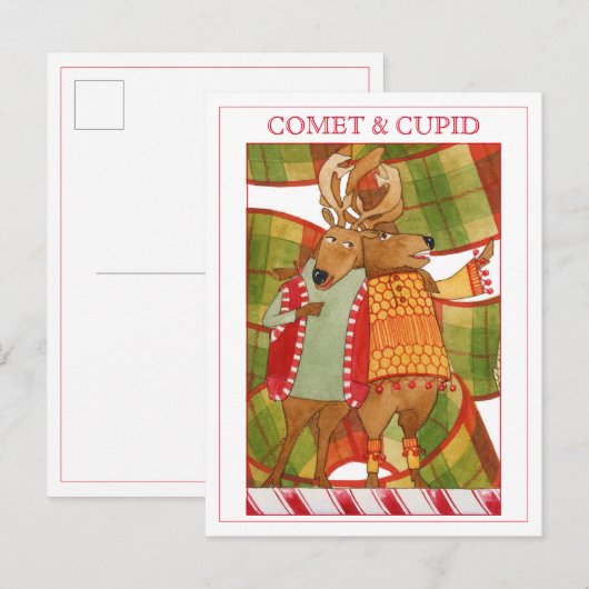 COMET CUPID Ansichtkaart Feestdagenkaart (Voorkant / Achterkant)