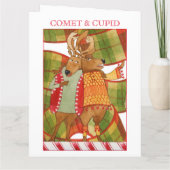 COMET CUPID Grote Kerst Kaart (Achterkant)