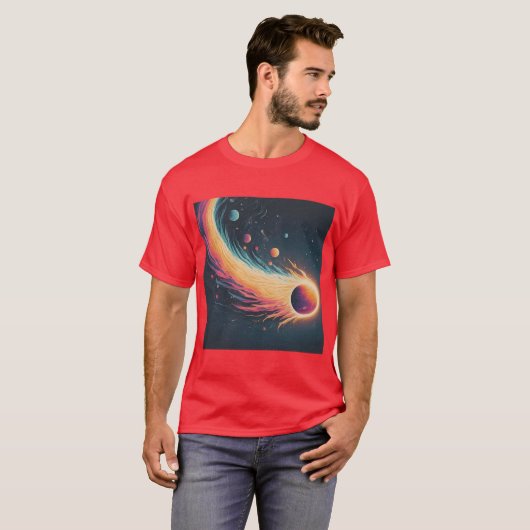 ** Comet Curves T-shirt Design ** (Voorkant volledig)