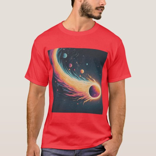 ** Comet Curves T-shirt Design ** (Voorkant)