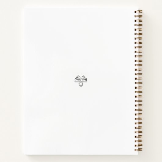 Comet Dark Fantasy Reindeer Spiral Notebook Notitieboek (Achterkant)