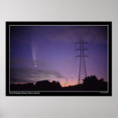 Comet en Power Lines Poster (Voorkant)