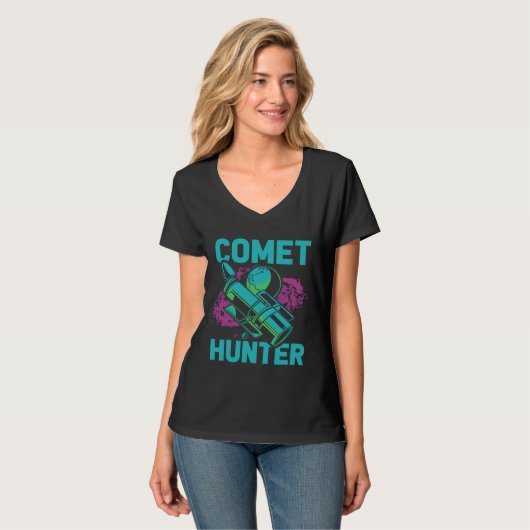 Comet Hunter I Astronomy T-shirt (Voorkant volledig)