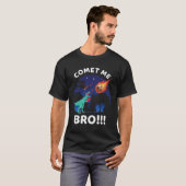 Comet Me Bro Funny Boxing T Rex Dinosaur Pun Extin T-shirt (Voorkant volledig)