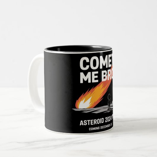 Comet me Bro Tweekleurige Koffiemok (Voorkant links)