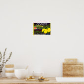 Comet merk citroen krat label Western Litho Co Poster (Keuken)