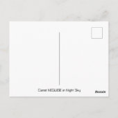 Comet NEOWISE in Night Sky Briefkaart (Achterkant)