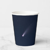Comet NEOWISE in Night Sky Papieren Bekers (Achterkant)