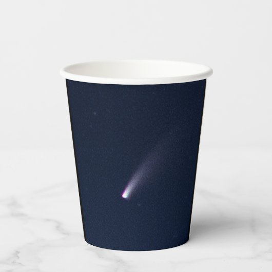 Comet NEOWISE in Night Sky Papieren Bekers (Achterkant)