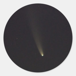 Comet NEOWISE in Night Sky Ronde Sticker