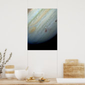 Comet P:Shoemaker-Levy 9 Bombards Jupiter Poster (Keuken)