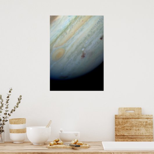 Comet P:Shoemaker-Levy 9 Bombards Jupiter Poster (Keuken)