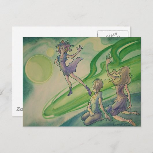 Comet Passerby Briefkaart (Voorkant / Achterkant)