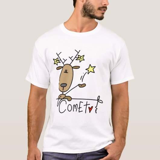 Comet Reindeer Tshirts en Gifts (Voorkant)