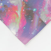 Comet Ruimte in kattenbakje Fleece Deken (Hoek)