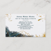 *~* Comet Sacred Geometry Moon Glitter Visitekaartje (Achterkant)