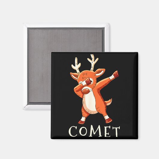 Comet Santas Reindeers Family Matching Outfit Chri Magneet (Voorkant / Achterkant)