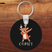 Comet Santas Reindeers Family Matching Outfit Chri Sleutelhanger (Voorkant)