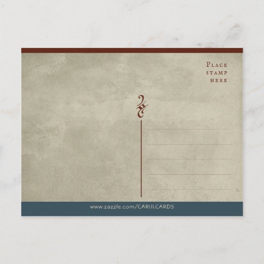 Comet uit het Augsburg-wonderboek CC0477 Briefkaart (Achterkant)