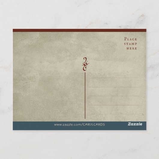 Comet uit het Augsburg-wonderboek CC0477 Briefkaart (Achterkant)