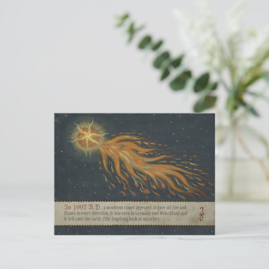Comet uit het Augsburg-wonderboek CC0904 Briefkaart (Staand voorkant)