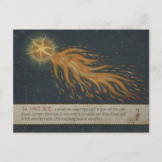 Comet uit het Augsburg-wonderboek CC0904 Briefkaart (Voorkant)