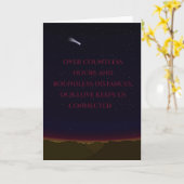 Cometkaart (Romantisch) Kaart (Gele Bloem)