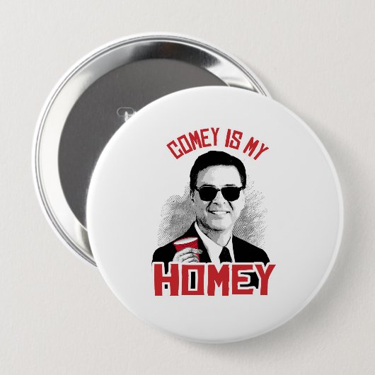 COMEY IS MIJN HUIS - -  RONDE BUTTON 4,0 CM (Voorkant /achterkant)