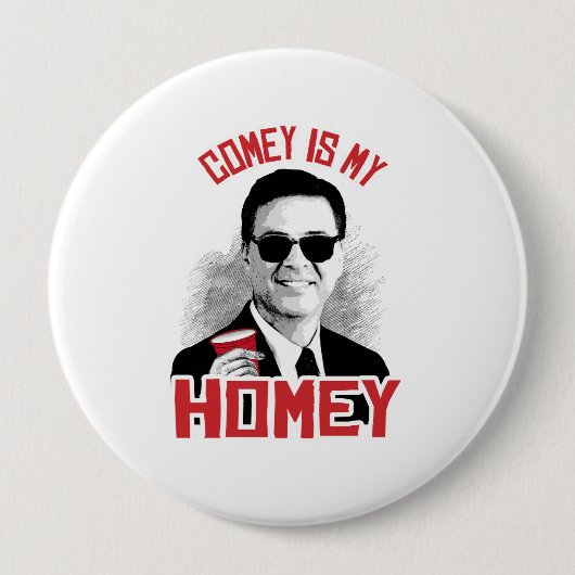 COMEY IS MIJN HUIS - -  RONDE BUTTON 4,0 CM (Voorkant)