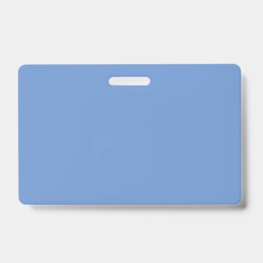 Comflower Blue #6B95D0, koud Paars Badge (Voorzijde)
