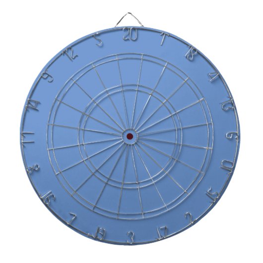 Comflower Blue #6B95D0, koud Paars dartboard Dartbord (Voorkant)