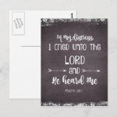 Comformeer de Bijbelversie van Psalms Briefkaart (Voorkant / Achterkant)