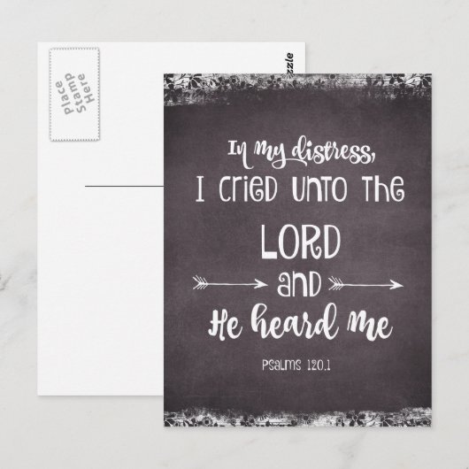 Comformeer de Bijbelversie van Psalms Briefkaart (Voorkant / Achterkant)